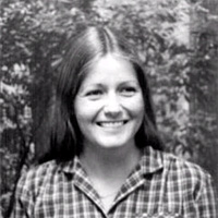 Black and white headshot of Sue Tanges